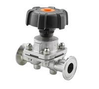 1/2 3/4 1-1/4 1 Inch 2 Way Diaphragm Valve Stainless Steel 316L Tri-Clamp OD 50.5mm 1Pcs(20mm)