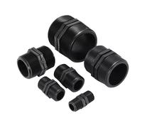 1/2" 3/4" 1" 1.5" 2" 2.5 Inch Male Thread Hex Nipple Union PVC Pipe Fitting Coupler Adapter Water Connector Equal Dia Joints(Type 1)