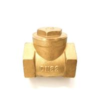1/2 3/4 1 2 3 4 Inch Brass Horizontal Check Valve All Copper Female Thread Check Valve 1Pcs(1-1/2")