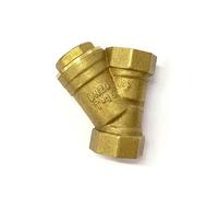 1/2" 3/4" 1" 2" 3" 4" Y Shaped Brass Strainer Filter Valve Female Inline Y Mesh Strainer Threads Filter Brass Filter Valve(1")
