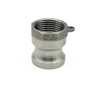 1/2" 3/4" 1" 2" 304 Stainless Steel Thread Cam Lock Fitting Adapter Barb Quick Disconnect for Hose Pumps Self-Made(Bronze Yellow,SUS304_1/2")