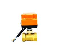 1/2" 3/4" 1" 2" brass ball valve with manual switch three-wire two-control two-way actuator 220V 24V 12V(G3/4,AC220V)