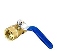 1/2" 3/4" 1" 2" Brass BSP Thread Ball Valve with Lever Handle Copper Plumbing Tap(1/2")