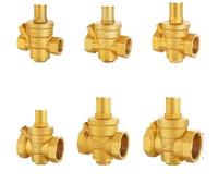 1/2" 3/4" 1" 2" BrassWater Pressure Reducing Maintaining ValveDN15/DN20/DN25/DN32 Regulator Adjustable Relief ValveGauge(DN32,Without Gauge)