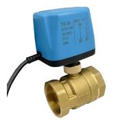 1/2"" 3/4"" 1"" 2 Inch Brass Motorized Ball 2-Wire 220V 12V 24V Normally Closed/Open Electric Ball Valves for Water/Oil/Liquid(110vac-normally Closed-01,DN25)