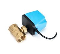 1/2 3/4 1 2 Inch Normally Closed Motorized Ball Valve 2-Wire Brass Electric Ball Valve 1Pcs(1/2",220VAC_Normally Closed)