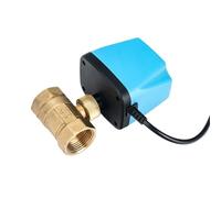 1/2 3/4 1 2 Inch Normally Closed/Open Two Wire Motorized Ball Valve Electric 1Pcs(1-1/2",220VAC_Normally Closed)