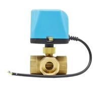 1/2 3/4 1 2 Inch Three WayBrass Electric Ball Valve 2-Wire Motorized Ball Valve 1Pcs(3/4",12VDC_Normally Open)