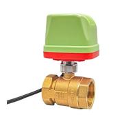 1/2" 3/4" 1" 2" IP65 Waterproof Electric Ball Valve DN15 DN20 DN25 Motorized Brass Ball Valve 24V DC(24VDC-CR04,1 Inch)