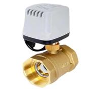 1/2" 3/4" 1" 2" IP65 Waterproof Motorized Ball Valve Brass Electric Big Torque Metal Motor(Dn20,12VDC-CR02)