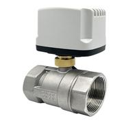 1/2" 3/4" 1" 2" Motorized Ball Valve Stainless Steel DN15 DN20 DN25 DN50 IP65 Waterproof Electric Ball Valves AC/DC 220V 24V 12V(1/2",220VAC_CR02)