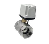 1/2" 3/4" 1" 2" Motorized Ball Valve Stainless Steel DN15 DN20 DN25 DN50 IP65 Waterproof Electric Ball Valves DC 24V(24VDC-CR04,1.5 Inch)