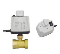1/2" 3/4" 1" 2" Motorized Ball Valve with Manual Switch Brass 2-Wire DN15 DN20 DN25 DN50 Electric Ball Valve 220V 110V 24V 12V(110VAC-NORMALLY Open,2 Inch)
