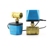 1/2" 3/4" 1" 2" Normally Closed Motorized Ball Valve 220V 12V 24V 2-Wire Brass Electric Solenoid DN15 DN20 DN25 DN32(1-1/4",AC220V_Normally Closed)