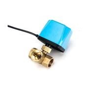 1/2" 3/4" 1" 2" Three-Way 220V 12V 24V 2-Wire Brass Ball Valve Normally Closed Ball Valve(1 inches,12VDC_Normal Closed)