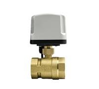 1/2" 3/4" 1" 2" Waterproof Motorized Ball Valve 220V 12V 24V Brass Ball Valve Three Wire or Two Line Brass Ball Valve(3/4",220AC_CR04)
