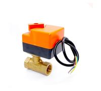 1/2" 3/4" 1" 2 Way Brass Ball Valve 3 line 2 Way Control Ball Valve with Manual Switch(2inch,BSP_12VDC)