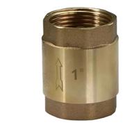 1/2" 3/4" 1" Brass Check Valve W/Filter in-Line Spring Anti Backflow Adapter One-Way Water Flow Control Connect Repair(1 Inch Check Valve)