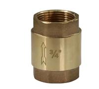 1/2" 3/4" 1" Brass Check Valve W/Filter in-Line Spring Anti Backflow Adapter One-Way Water Flow Control Connect Repair(3I4 Inch Check Valve)