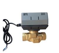 1/2'' 3/4'' 1'' Brass Two Way Motorized Shut-Off Valve VC6013 Fan Coil Valve AC220V(1")