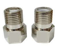 1/2" 3/4" 1" BSP Female Male Thread Brass Way Non Return Check Valve Backflow Preventer for Water Heater Toilet(1/2",BSP Female to Male)
