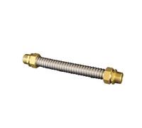 1/2" 3/4" 1" Copper Male Thread 304 Stainless Steel Bellows for Fan Coil Unit Pipe Central Air Conditioning Water Inlet Hose(DN25 l 1,30cm)