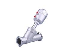 1/2" 3/4" 1 inch 304 Stainless Steel Pneumatic Quick-Install Angle Valve 16bar Angle Valve PTFE Sealing(3/4",Single Acting)