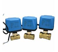 1/2 3/4 1 Inch Brass Electric Ball Valve Normally Closed/Open 2-Wire Motor 1Pcs(DN25,24VDC_Normally Closed)