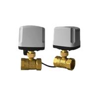 1/2 3/4 1 Inch Normally Closed/Open Motorized Ball Valve 2-Wire Brass Electric Solenoid 1Pcs(DN25,110VAC_Normally Closed)
