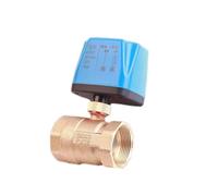 1/2 3/4 1 Inch Normally Closed/Open Motorized Ball Valve 220V 12V 24V 2-Wire Brass 1Pcs(DN15,24VDC_Normally Closed)