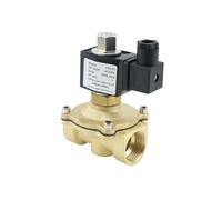 1/2 3/4 1 Inch Normally Open Brass Solenoid Valve with NBR/FKM Seal 1Pcs(DN20,AC220V_NBR Seal)