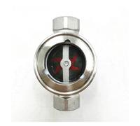 1/2" 3/4" 1" NPT DN15 DN20 DN25 Stainless Steel 316 Sight Glass Water Flow Indicator with Concentric PTFE Impeller(0.75 Inch)