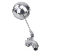 1/2" 3/4" 1" Stainless Steel Float Ball Valve, Adjustable 90 Degree Elbow Floating Ball Valve Flow Control for Cistern/Expansion Tanks, 1pcs(3/4")(1")