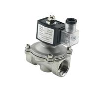 1/2 3/4 1 Stainless Steel Normally Closed Electric Solenoid Valve with DIN Coil 1Pcs(3/8",DC24V_NBR-Seal)