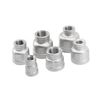 1/2 3/4 1" Variable Diameter 1-1/2 1-1/4 BSP Female Thread Reducer Head Stainless Steel Docking Joint Adapter Plumbing Fittings(1-1l2 to 1)