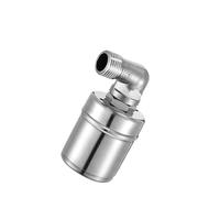 1/2 3/4 1Inch 304 Stainless Steel Floating Ball Valve Automatic Water Level Control Valve Auto Shut Off Ball for Water Tank/Pool(1",Side Water Inlet)