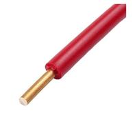 1/2/3/4/5/10/20mCopper Wire Solid Hard PVC Flat Sheath Cable For Electrical Appliance Switch Power Start 12 10 AWG(BV-Red,4m12AWG)