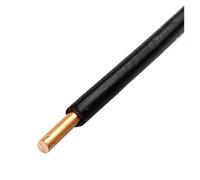 1/2/3/4/5/10/20mCopper Wire Solid Hard PVC Flat Sheath Cable For Electrical Appliance Switch Power Start 16 14 AWG(BV-Black,4m 14AWG)