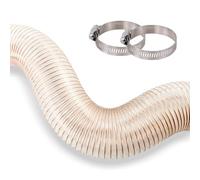 1 2 3 4 5 6 7 8 9 in X 3 6 32 Ft Dust Collection Hose, Clear Vacuum Pipe Extension Tubing for Woodworking Shop/Workshops Vacs/Dryer, Flexible Vent Duct(L 2m(6.5 ft),Dia-165mm(6 1/2''))