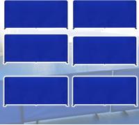 1 2 3 4 5 6 Pcs Table Tennis Field Fence, Floor Standing Table Tennis Barrier with Oxford Cloth for Basketball Court,Ping Pong Field Fence Surround Barrier Block(Set of 6,140x72cm/55.1x28.3in)