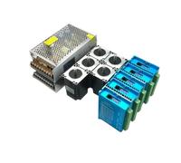 1/2/3/4/5 Axis Kit Nema23 Closed Loop Stepper Motor 1.2Nm/2Nm/3 Nm DC Hybird Servo With Encoder Motor Drive Kit For CNC(5Axis Kit-With Power,1.2Nm)