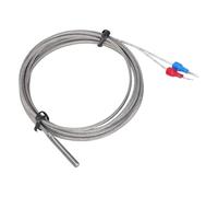 1/2 / 3/4 / 5m K-Type Thermocouple 0-400℃ Measurement Ranges Stainless Temperature Sensors Thermocouple Braided Cable Professional Temperature