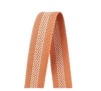 1/2/3/4/5M Polyester Webbing Jacquard Cotton Strap Bag Clothes Backpack Tape Bias Band Ribbon DIY Sewing Accessories(Orange-30mm,4Meters)