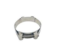 1/2/3/4/5pcs Double Bolts Hose Clamps 304 Stainless Steel Heavy Duty Exhaust Pipe Clips European Type Metal 30-330mm(40-50mm(5pcs))