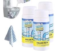 1/2/3/4/5pcs Powerful Sink Foaming Sink and Drain Cleaner,Wild Si/nk and Dra/in Cleaner,Drain Clog Remover,Powerful Pipe Dredging Agent,Pipe Dredge Deodorant (3pcs)
