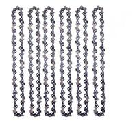 1/2/3/4/6Pcs 14 Inch Chainsaw 50 Drive Links 25 Cutter 3/8"LP .050" Steel Chains Chain Replacement Part for Saw Wood Cutting,6 x 50DL 25cutters