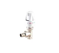1/2" 3/4" Brass Straight Type Automatic Temperature Control Valve Thermostatic Radiator Valve for Floor Heating(3/4")