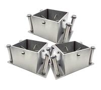 1 2 3 4 Pieces Post Base Bracket, Pergola Mailbox Deck Railing Post Wrap/Skirt Anchor Kits 2x2 3x3 4x4 5x5 6x6 7x7 8x8 Inch Square Support Foundation Easy to Install, Metal Waterproof(3 Pack