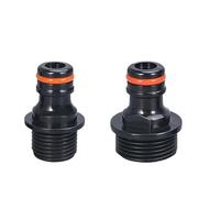 1/2" 3/4" Plastic Quick Connect Hose Fitting, Leakproof Garden Tap Nipple Connector for Watering, Car Wash & Irrigation(20mm and 25mm)