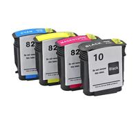 1 2 3 4 Set Compatible Ink Cartridge For Designjet 500 500ps 800 800ps Plotters Works With 10 82 500 800 Printer Replacement For 10 82 Cartridges(For 10 82 1set)